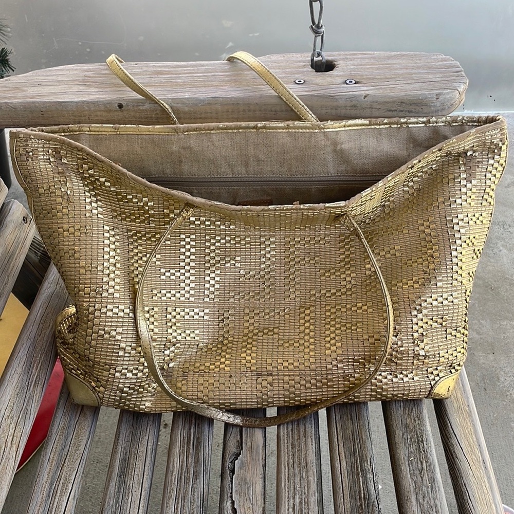 Authentic fendi golden tote